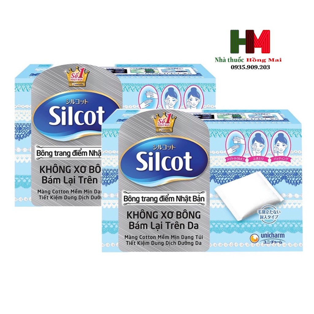 BÔNG TẨY TRANG SILICOT 82 miếng