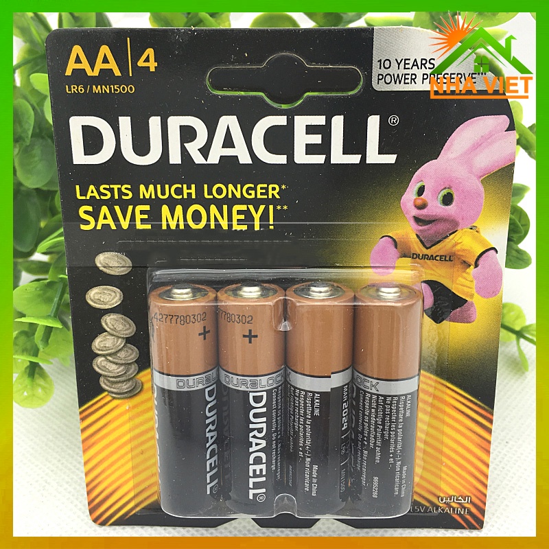 Pin duracell aa Alkaline 1.5v máy đo huyết áp omron dùng cho khóa cửa điện tử vân tay