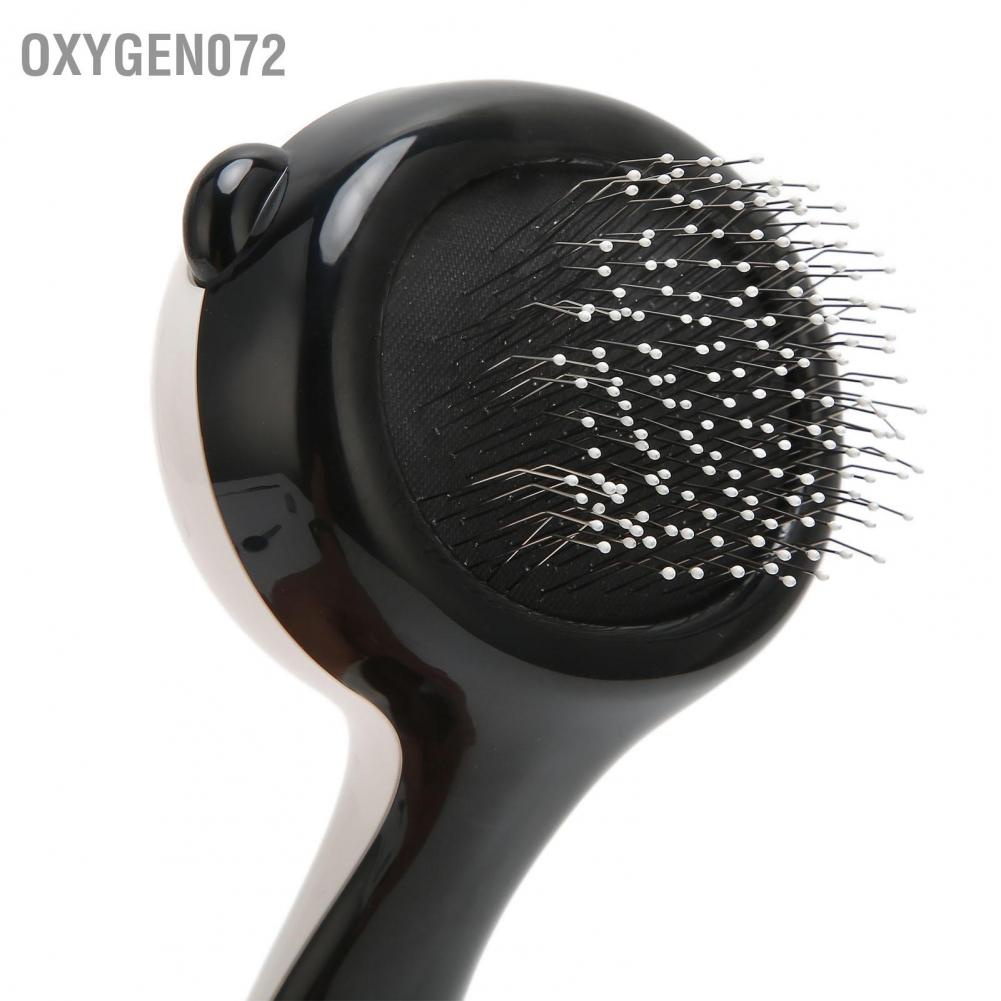 Oxygen072 Pet Slicker Brush Mở Nút Làm đẹp Hạt dính Tự làm sạch Bàn chải cho Chó Mèo Vật nuôi