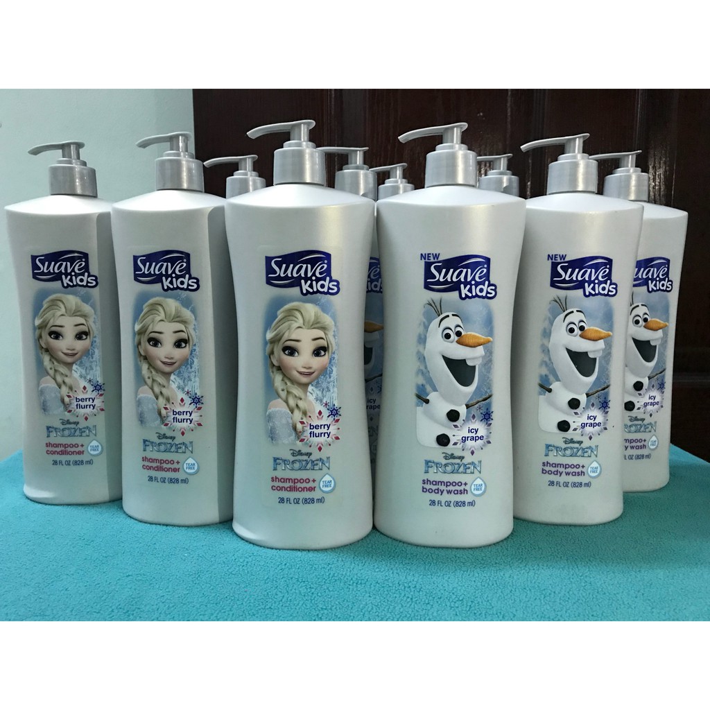 SỮA TẮM GỘI SUAVE KIDS DISNEY FROZEN 828ML 3in1