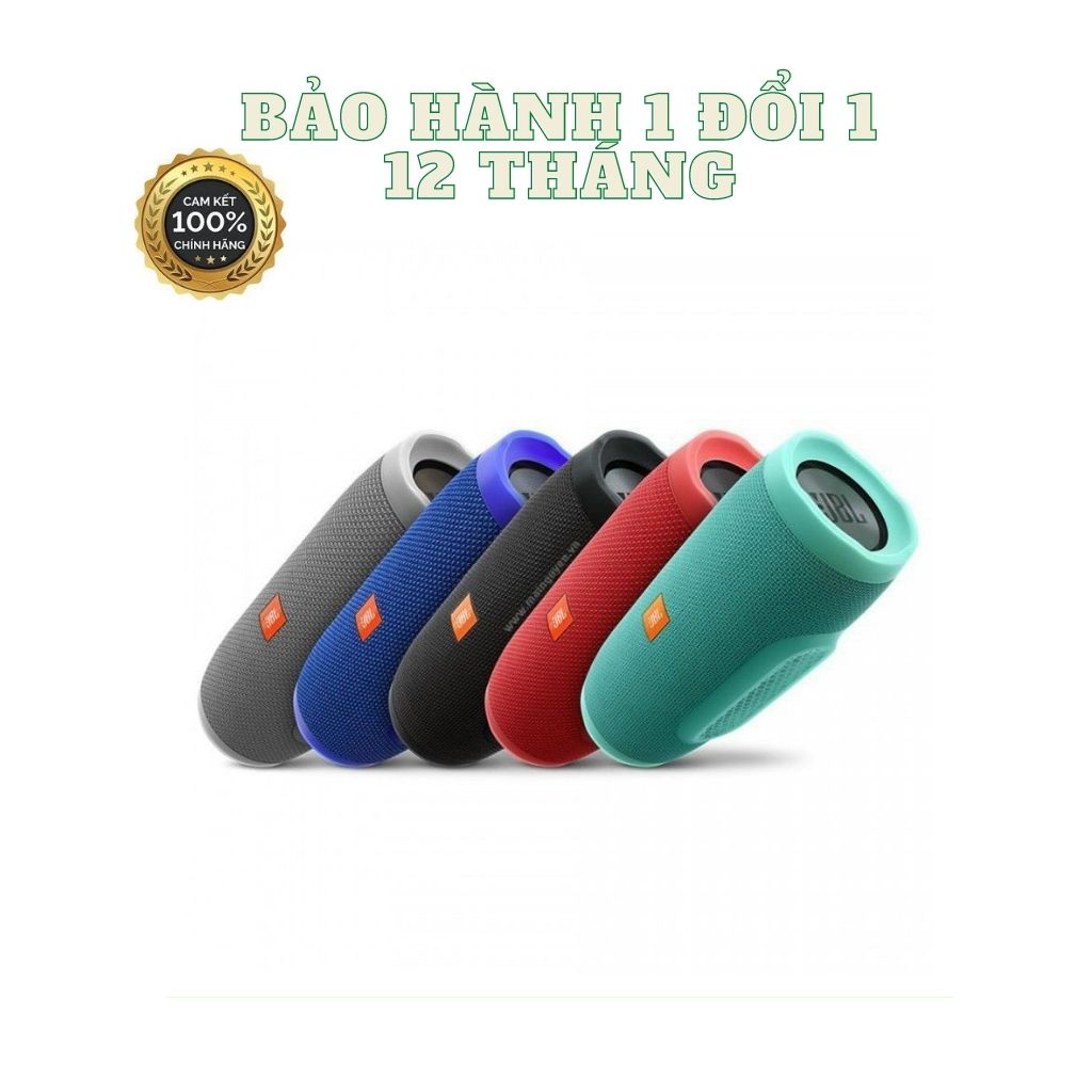 Loa Bluetooth JBL Charge 4+ Mini bass tốt khoẻ – có dây đeo Version 2021 -BH 12tháng