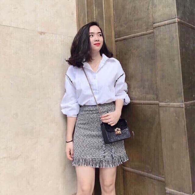 Chân váy dạ Tiêu siêu chất
