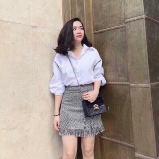Chân váy dạ Tiêu siêu chất