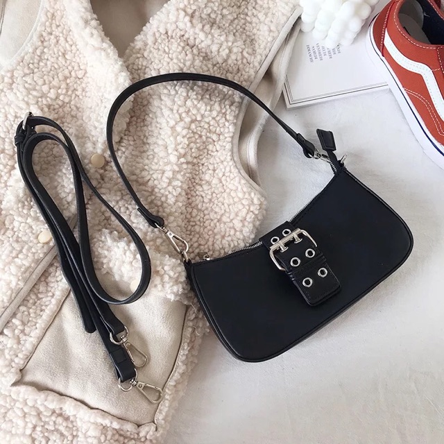 Video sẵn Túi kẹp nách đen có khóa gập S003 | BigBuy360 - bigbuy360.vn