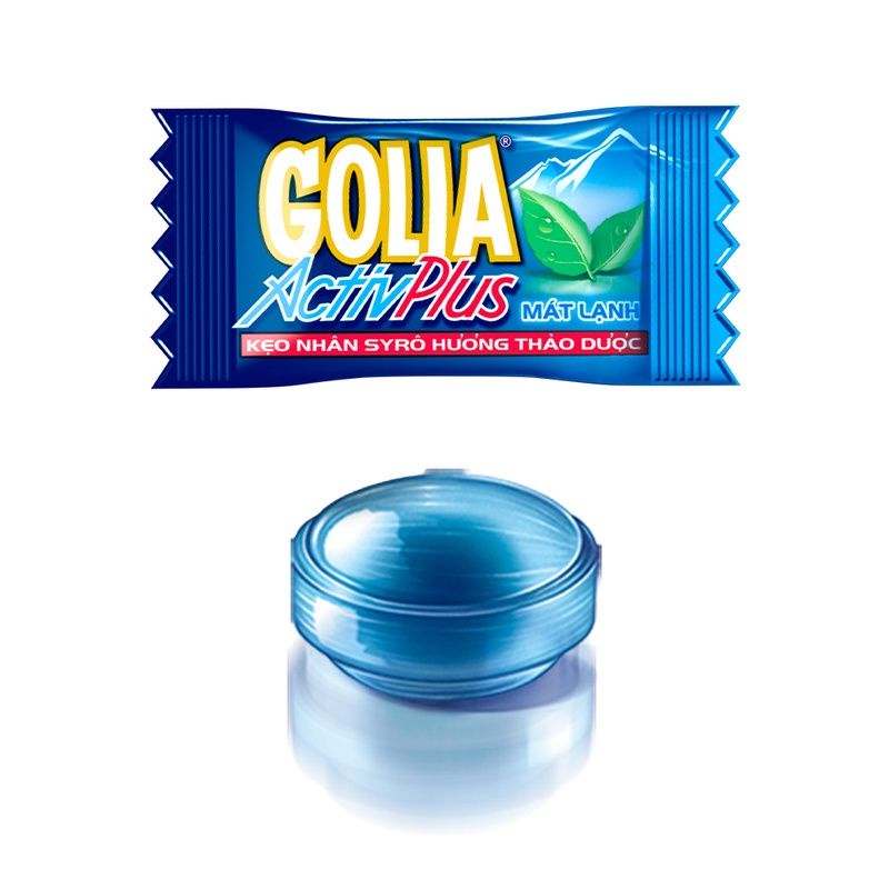 Kẹo bạc hà Golia Activ Plus vị Bạc hà gói 112.2gr