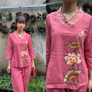 1 nút vẽ, đồ phật tử, đồ đi chùa, đồ lam, thời trang nữ, đồ thời trang