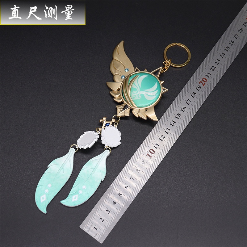 Móc Khóa Hình Nhân Vật Game Genshin T Vision Lnazuma Vneti 7 Element Weapons of God