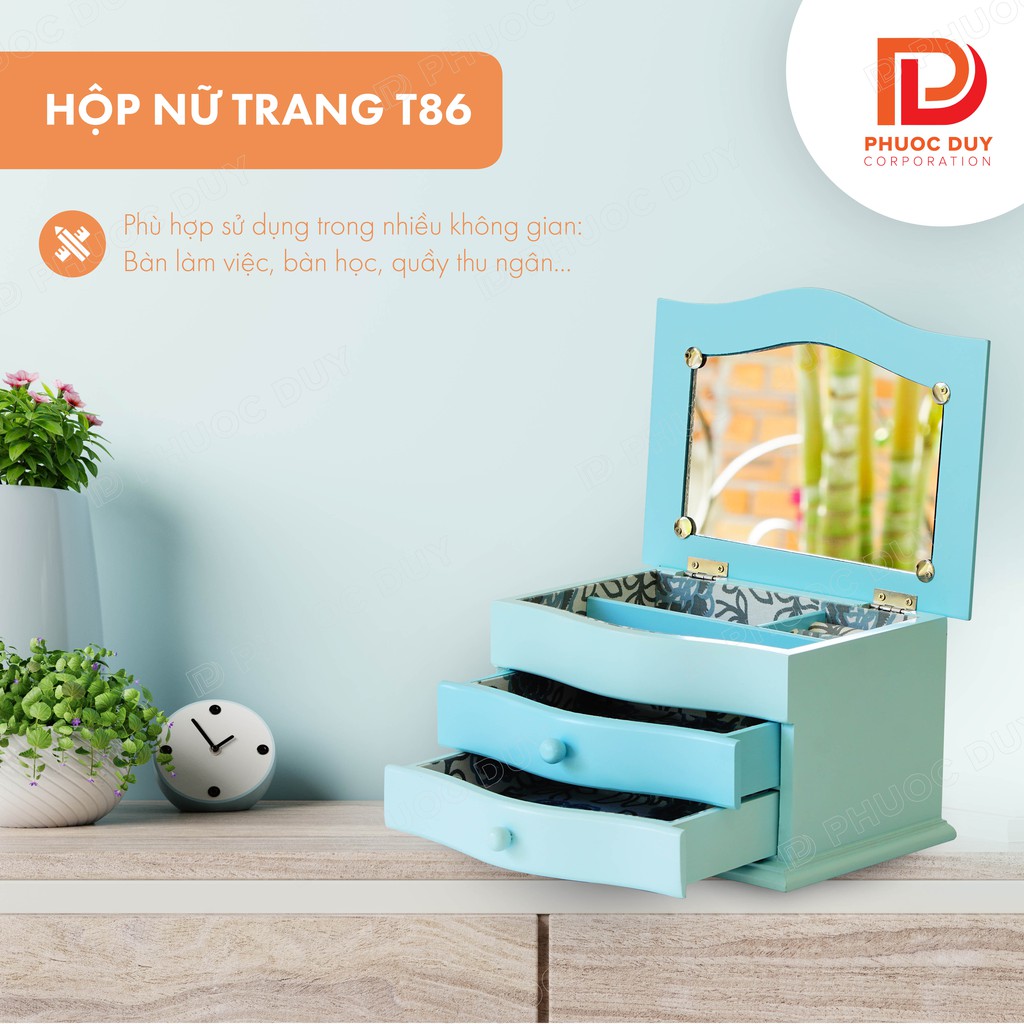 Tủ mini để bàn đa năng - Tủ nữ trang mỹ phẩm T86