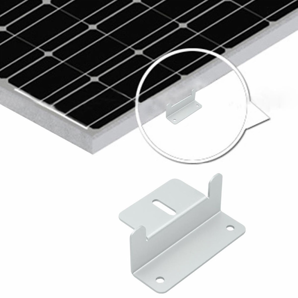 Bộ 4 giá đỡ cố định tấm pin năng lượng mặt trời hình chữ Z bằng thép không gỉ dành cho xe Caravan