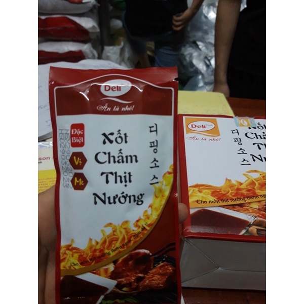 xốt chấm thịt nướng Deli foods vị me công nghệ Hàn Quốc gói 70g