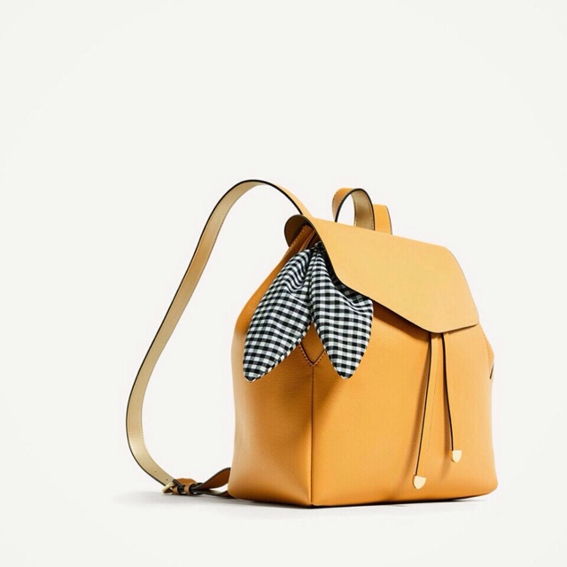 Balo zara mini thắt khăn lụa