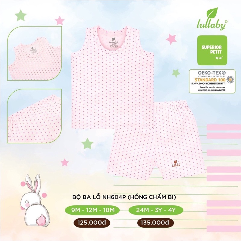 Bộ Ba Lỗ Cho Trẻ Em Chất Liệu Petit Quần Áo Trẻ Em Hàng Chính Hãng