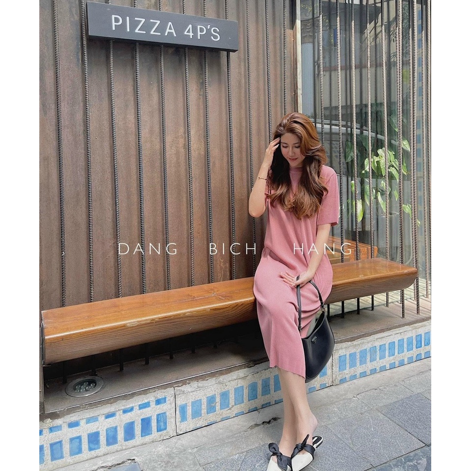 Váy nữ chất tăm dáng suông thời trangI Trần Hân Shop 3007905