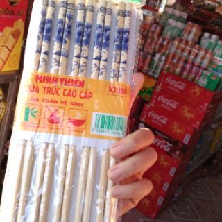 10 đôi đũa trúc Minh Thiên cao cấp