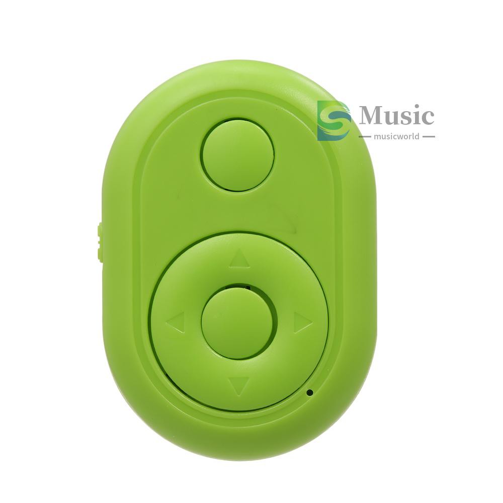 〖MUSIC〗musicworld Camera Shutter BT Remote Shutter Self Timer Page Flip Video Record Remote Controller for Android iOS Smart Phones