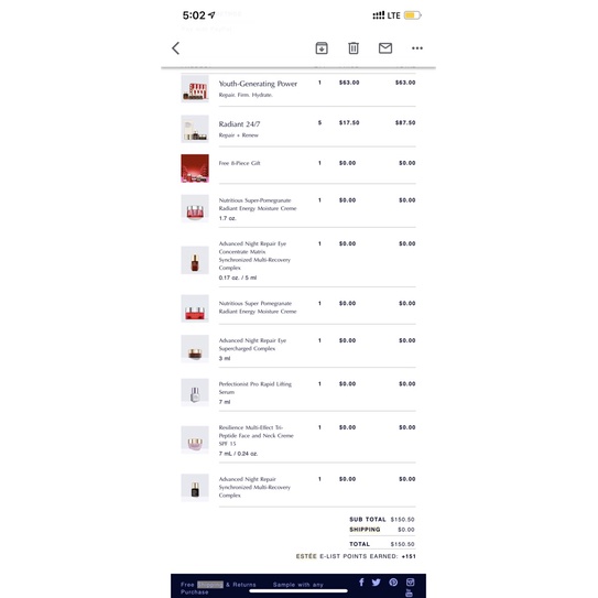 🎈AUTH BILL US - Serum 𝐄𝐒𝐓𝐄𝐄 𝐋𝐀𝐔𝐃𝐄𝐑 ANR mini 7ml/15ml BẢN MỚI