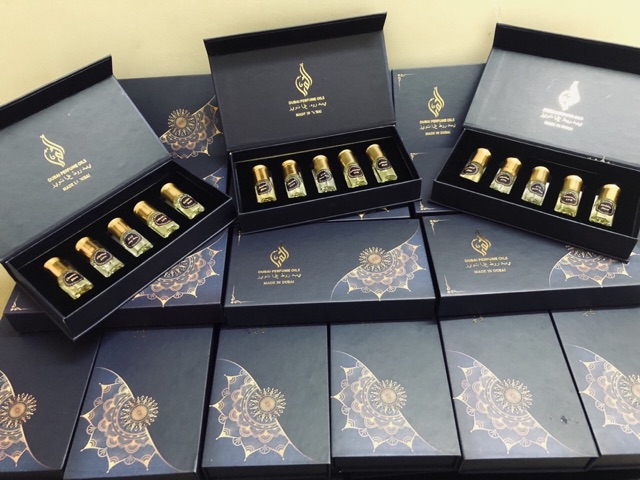 Sét lăn tinh dầu Dubai Angle concentrated Parfume cao cấp 5 mùi cả nam và nữ 25 ml