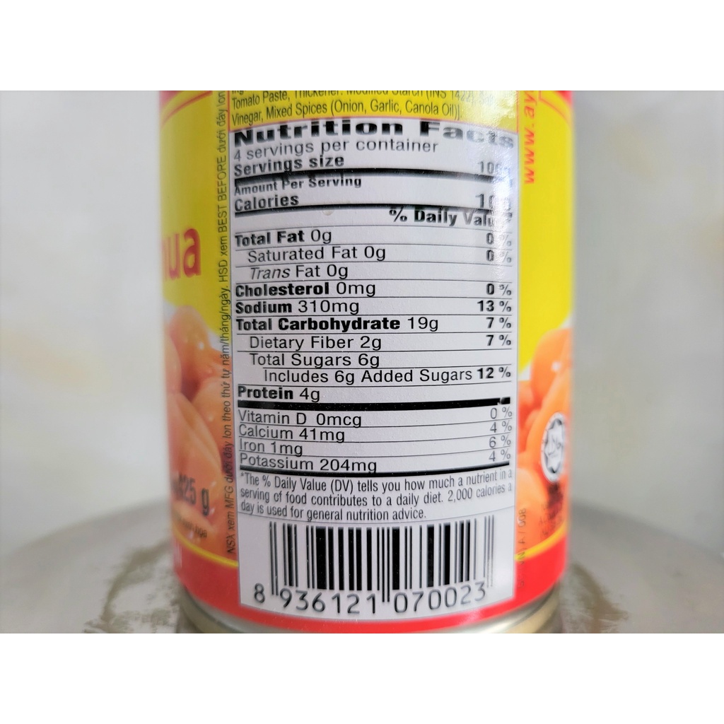 [HỘP LỚN 425g] ĐẬU XỐT CÀ CHUA [VN] AYAM Baked beans in tomato sauce (halal) (bph-hk)