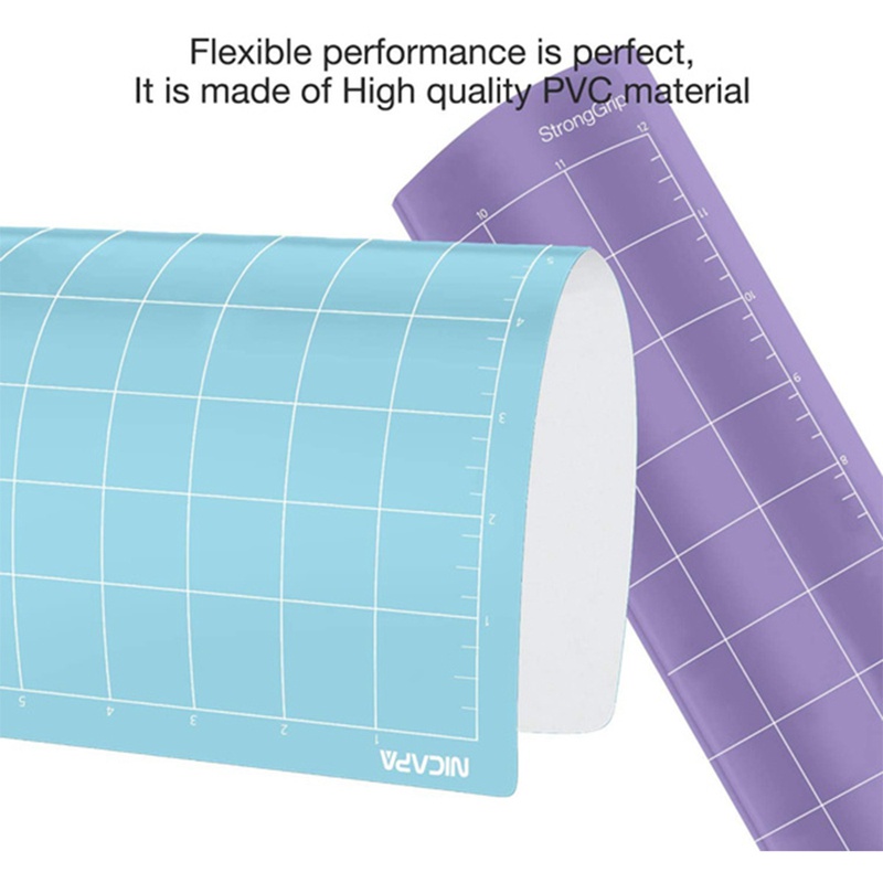 Thảm cắt NICAPA cho Cricut Explore One 'Air 'Air 2 'Maker (12X12 Inch 3Pack-Standardgrip ,Lightgrip ,Stronggrip) Cut Mats Set