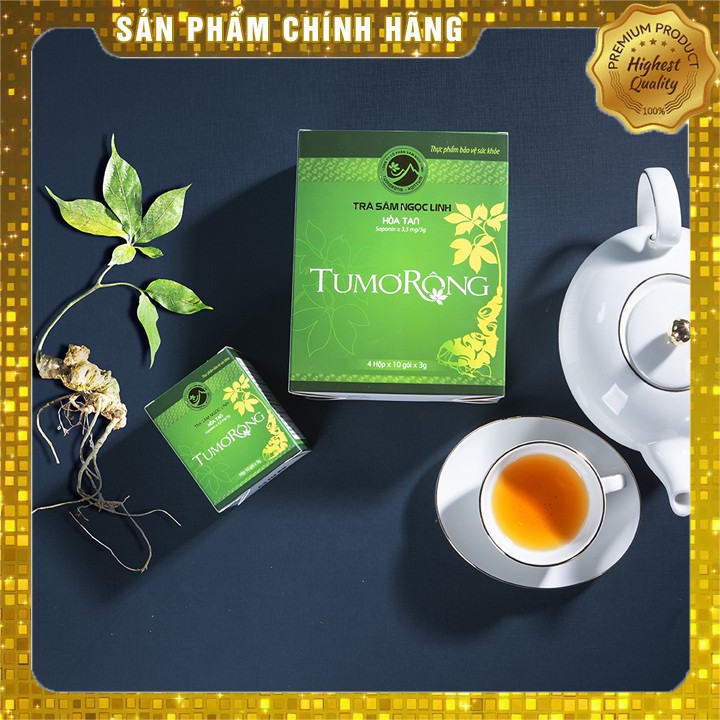Trà Sâm Ngọc Linh hòa tan Tu Mơ Rông