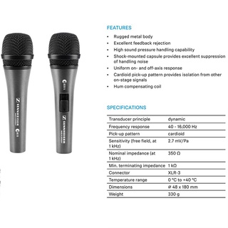 Micro Sennheiser E835S Chuyên Dụng Cho Phòng Thu / Sân Khấu