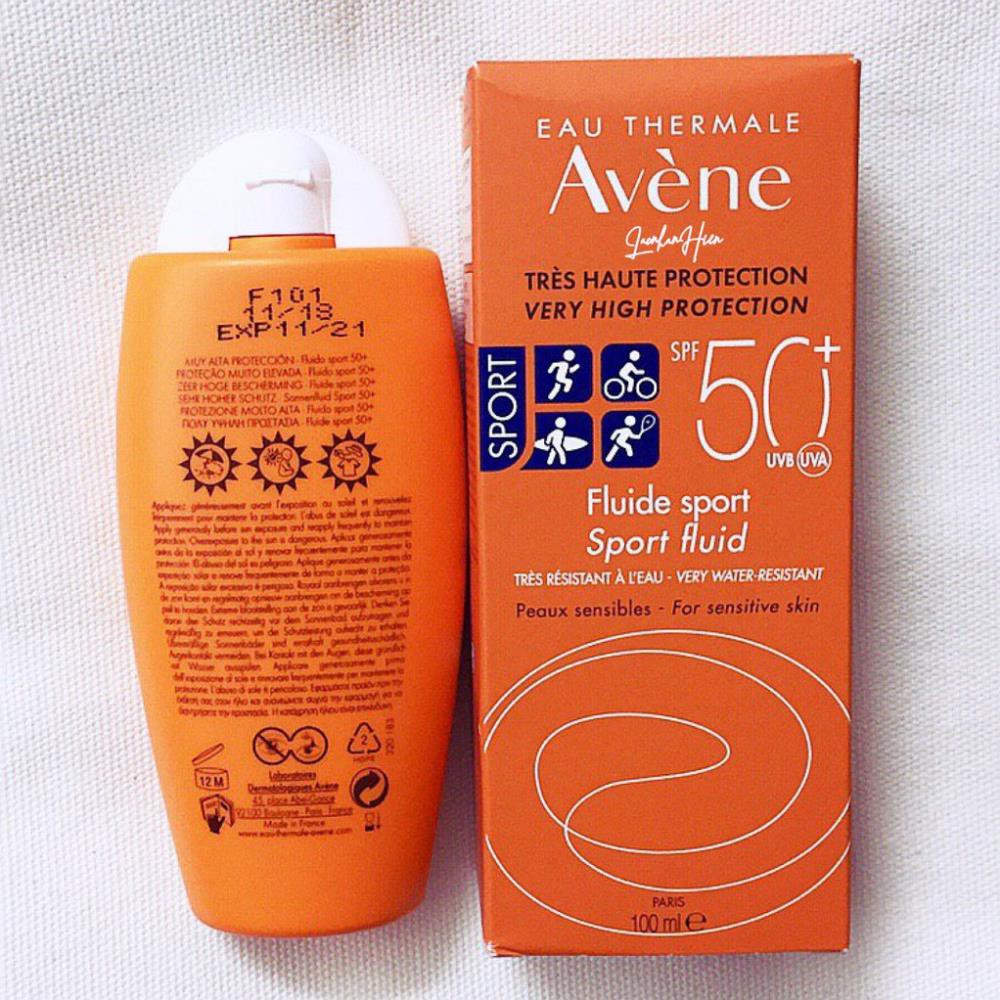 Kem chống nắng  AVÈNE Sort Fluid SPF50+, Kem chống nắng an toàn hiệu quả_Linmin.Cosmetic