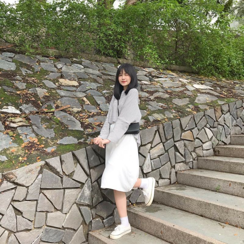 Chân váy trắng ( ảnh tự chụp ) | BigBuy360 - bigbuy360.vn