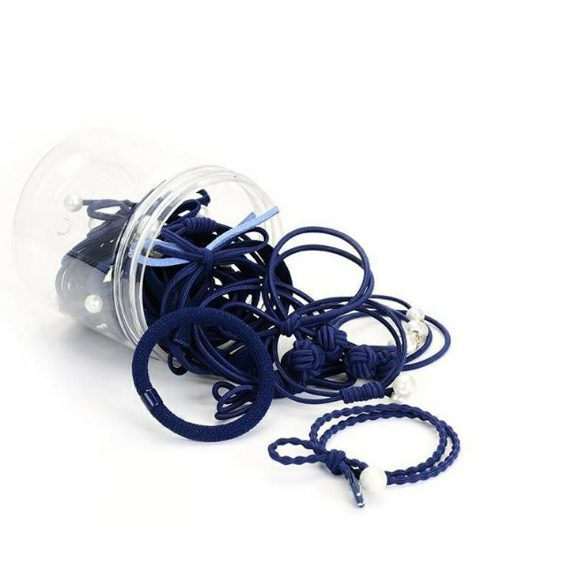 12 chun tóc kiểu Hàn kèm túi zip