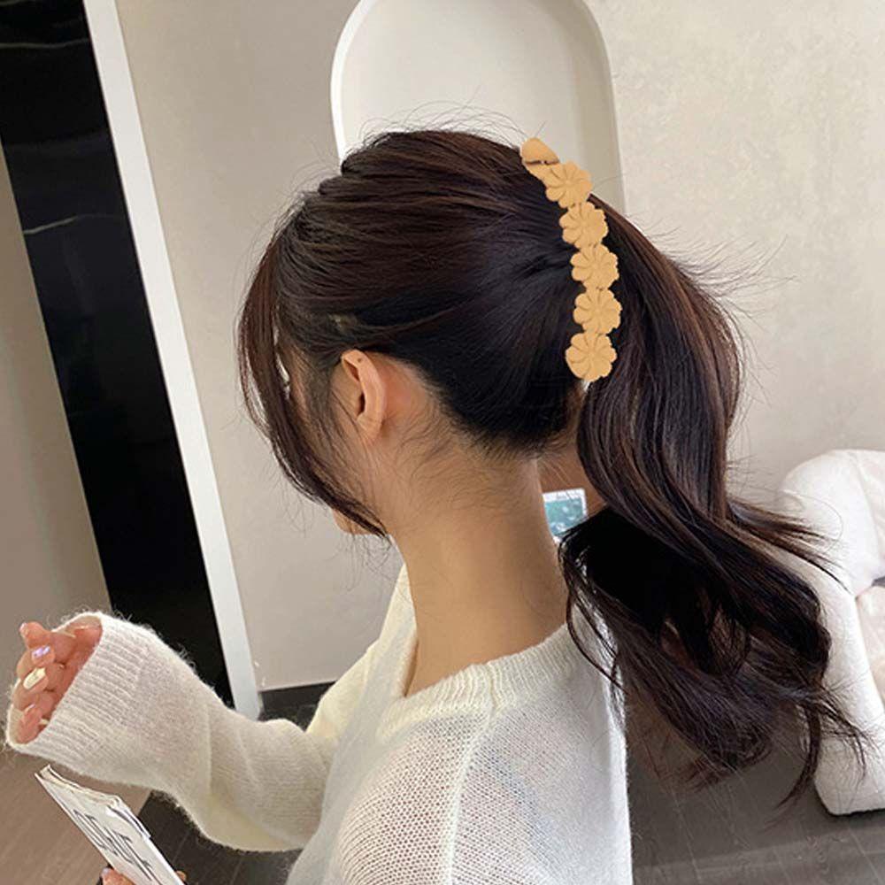 Kẹp Tóc Đuôi Ngựa Hình Hoa Phong Cách Cổ Điển Thời Trang Cho Nữ