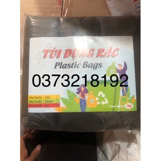 Túi đựng rác tự phân hủy màu đen đủ size 1kg