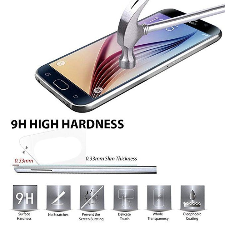 Miếng dán màn hình cường lực SAMSUNG GALAXY S6, S7 v2