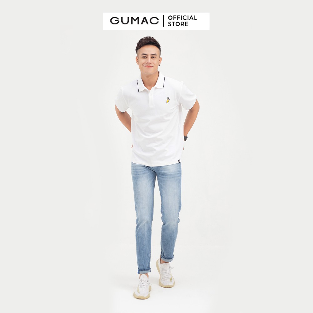 [Mã WABRGD12 giảm 10% đơn 250K] Quần jean nam wash GUMAC màu xanh, siêu ngầu QJNB787 | BigBuy360 - bigbuy360.vn