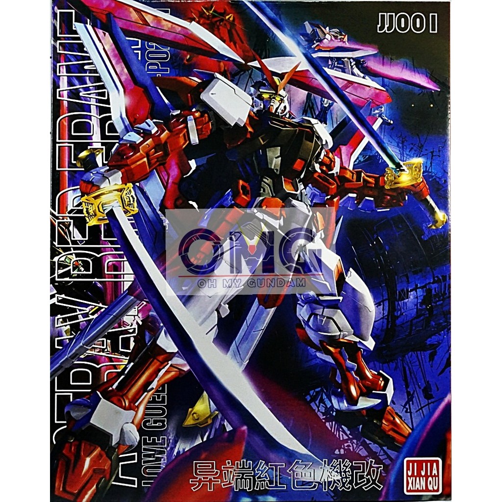 Đồ Chơi Lắp Ráp Anime Mô Hình Gundam Jijia 1/100 Mg Red Astray Kai