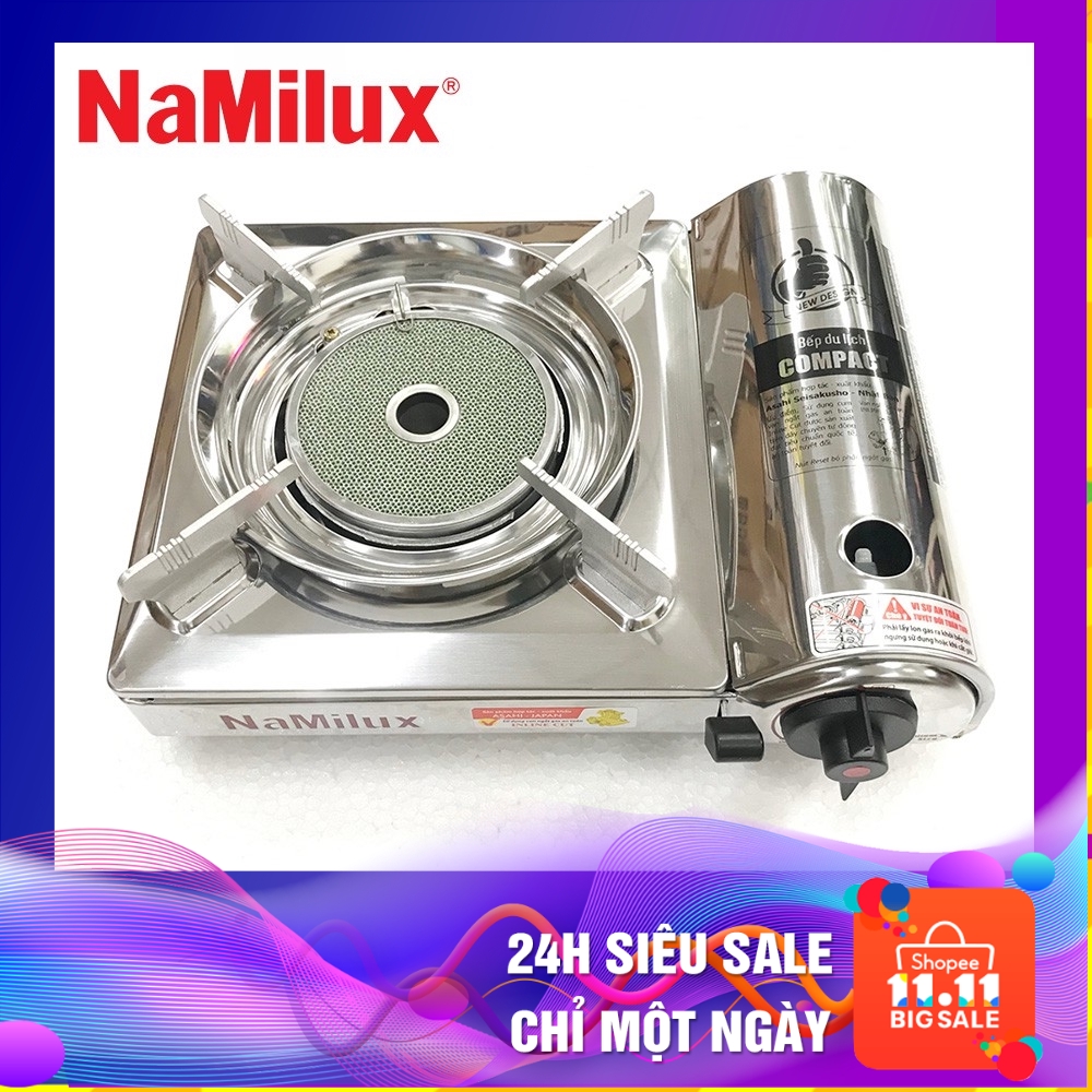 [ Bán chạy ] Bếp gas Inox du lịch hồng ngoại Namilux PM1817AS - 1927AS tiết kiệm gas