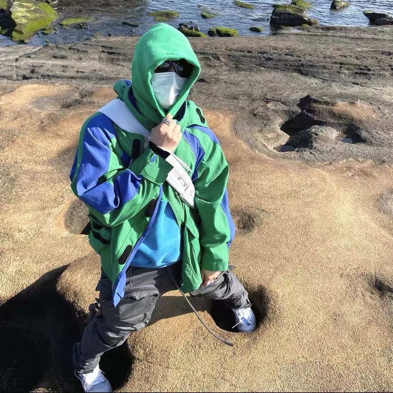 ÁO HOODIES PHỐI 2 MÀU KANYE WEST DÀNH CHO NAM VÀ NỮ