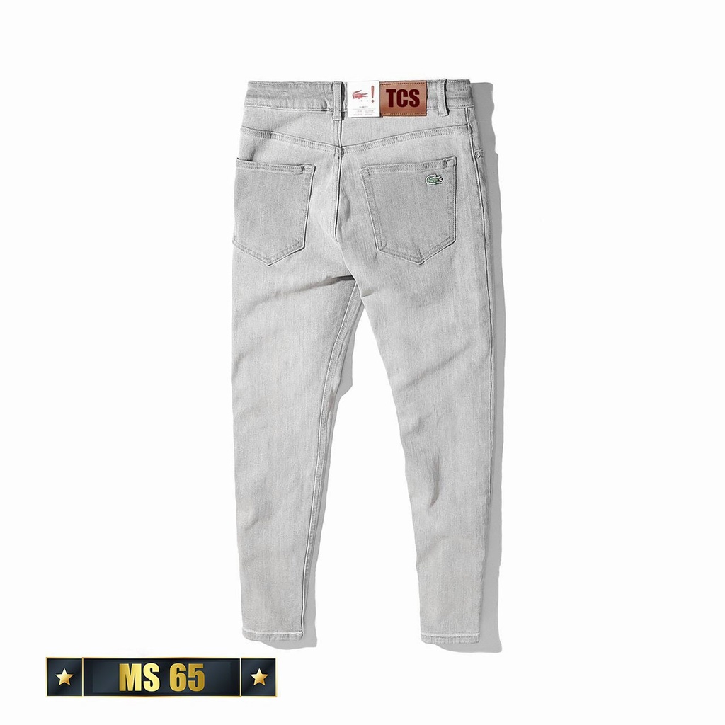 Quần jean nam xám trơn cao cấp-chất bò co dãn 4 chiều-from chuẫn thời trang Lady-Hn Store88 o3