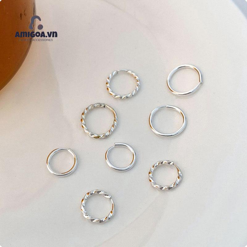 Khuyên Tai Tròn Nhỏ Thời Trang Cho Nữ