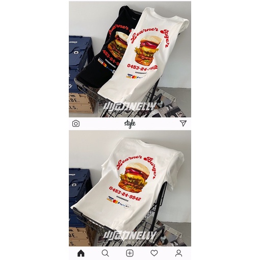 Áo phông nelly heybig sale (có sẵn) learner burger 19