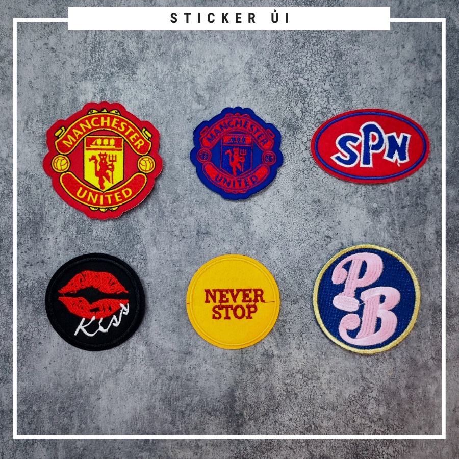 Sticker ủi quần áo cao cấp CÓ SẴN KEO ỦI,phụ kiện trang trí quần áo,path miếng vá Quần Áo,vá áo phao, trang trí quần áo