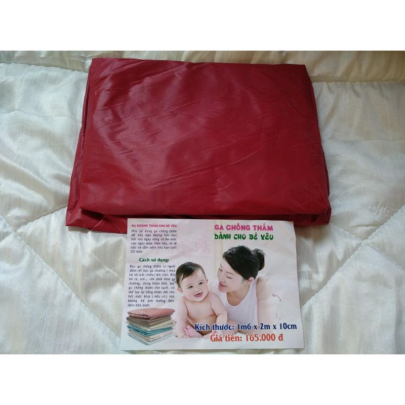 Ga trải giường chống thấm, miếng bọc bảo vệ nềm, gồm 2 size 1,6×2m, 1,8m×2m, chống thấm tốt, chất liệu bền và an toàn