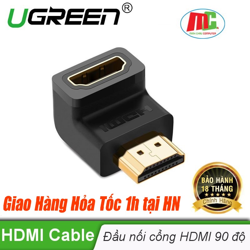 Đầu nối HDMI vuông góc 90 độ Ugreen 20109 - Hàng chính hãng