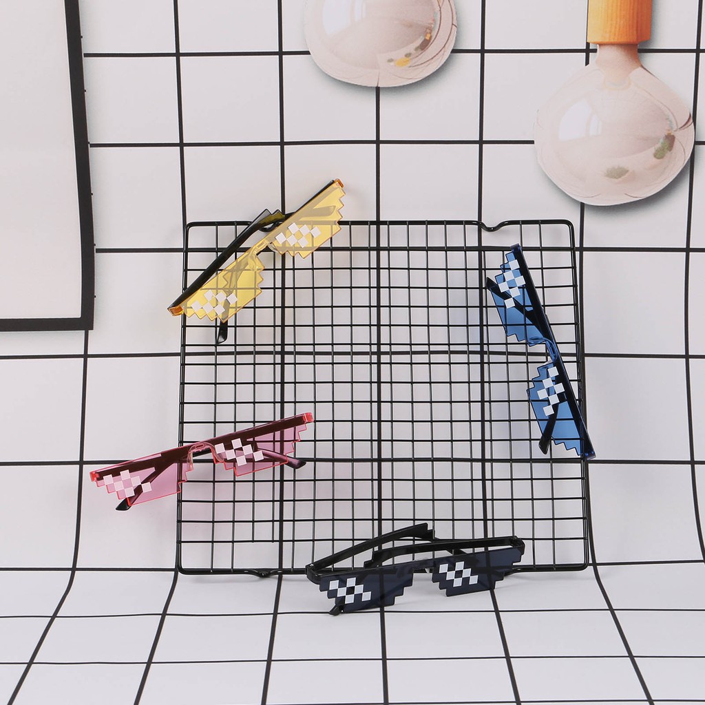 Mắt kính gọng mini họa tiết mosaic độc đáo cá tính | BigBuy360 - bigbuy360.vn