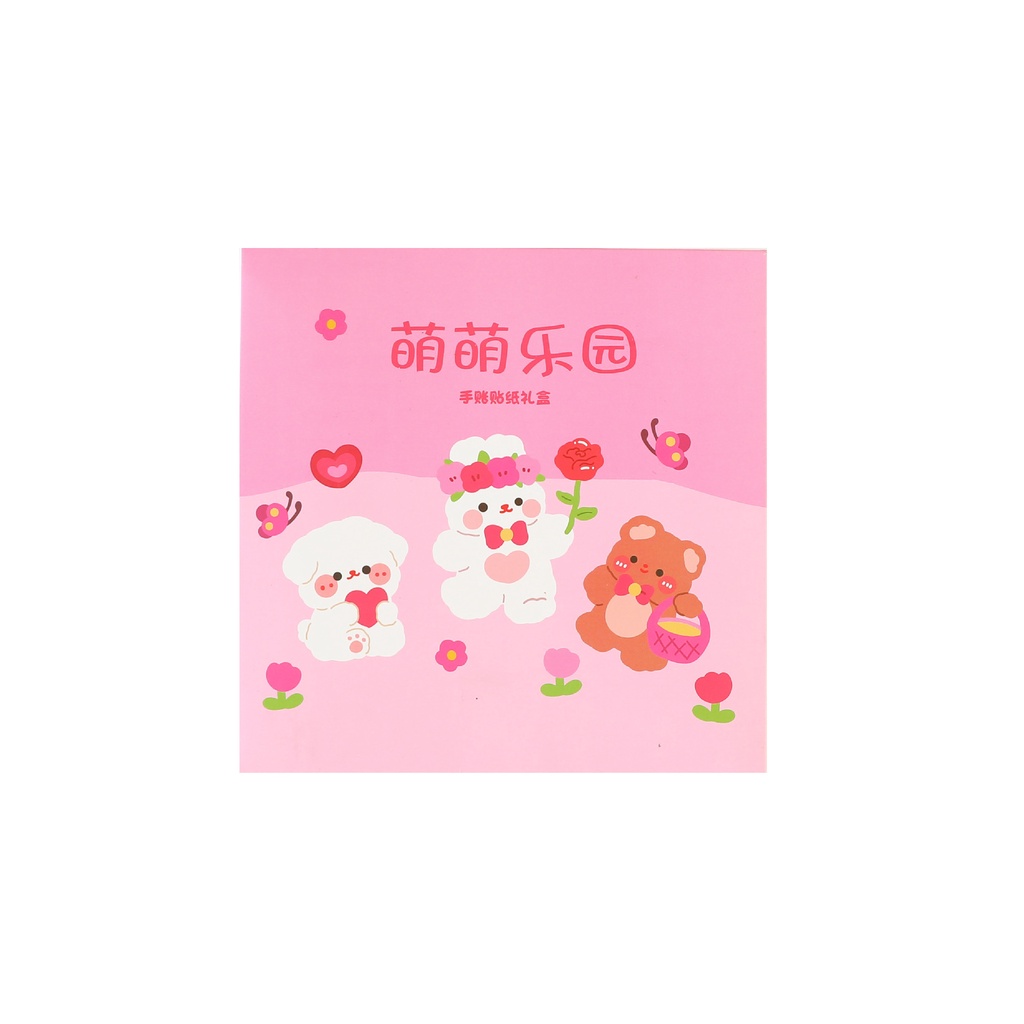 Set 100 Miếng Dán Trong Suốt Chống Nước Trang Trí Nhật Ký Dễ Thương DIY