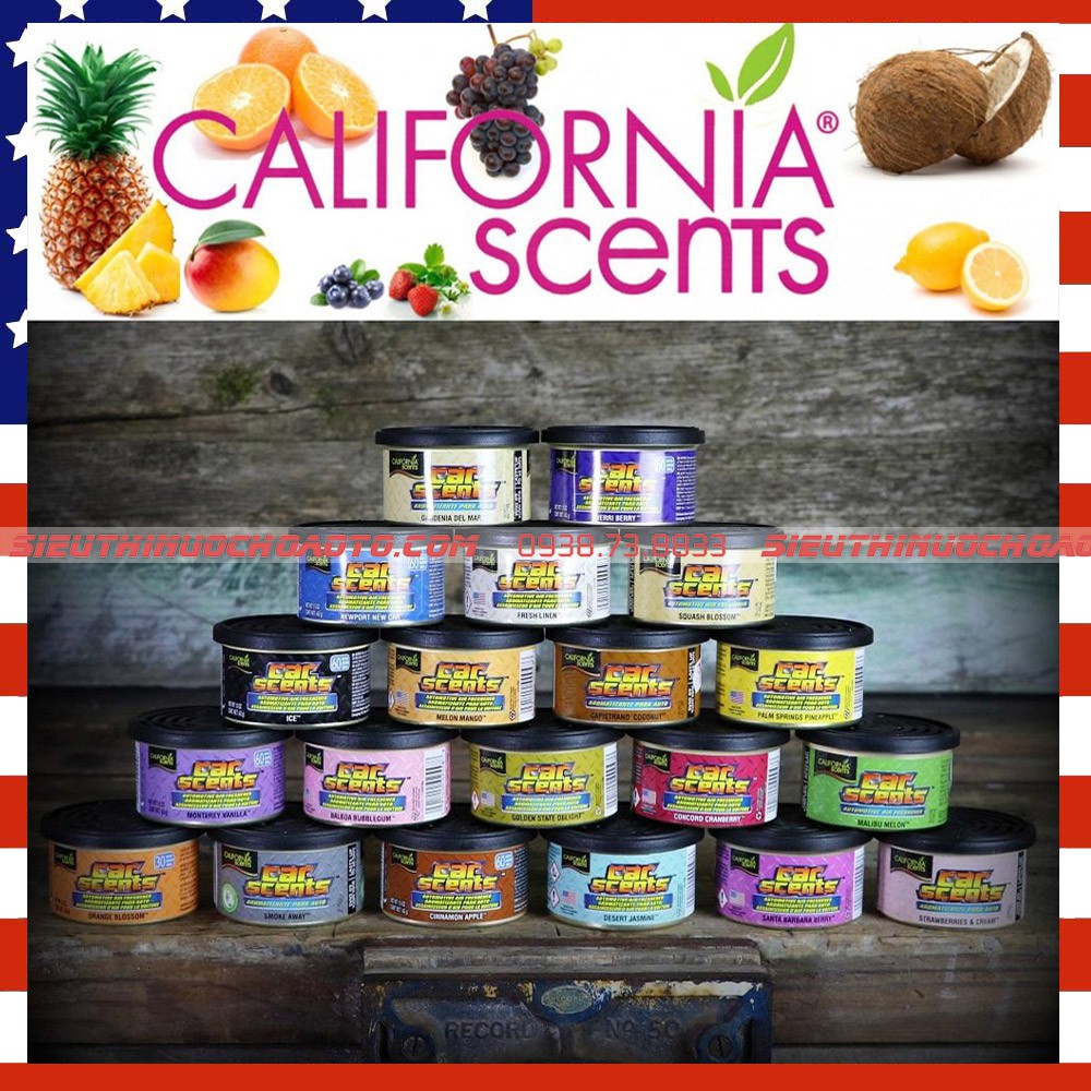 Gỗ Thơm California Scents Khử Mùi Ô Tô, Phòng Ngủ, Tủ Quần Áo