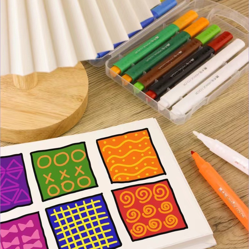 Set 12 Bút Màu Nước Thần Kì Thay Đổi Màu Sắc Vui Nhộn Kèm 10 Plus 2 Bút Dành Cho Bé