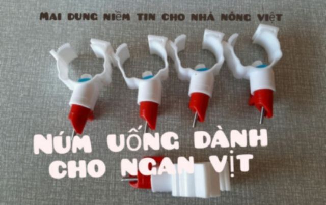 Máng uống tự động cho ngan vịt - dạng núm