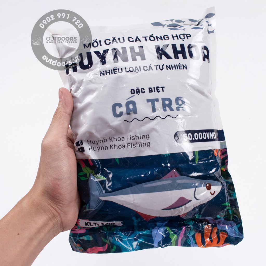 Mồi câu tổng hợp/ cám câu cá Huỳnh Khoa (1kg)