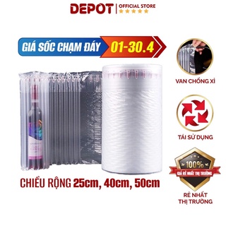 Cột khí chống sốc bọc hàng, đệm hơi đóng gói hàng dễ vỡ cao 25 40 50cm (giá tính theo 1 mét)