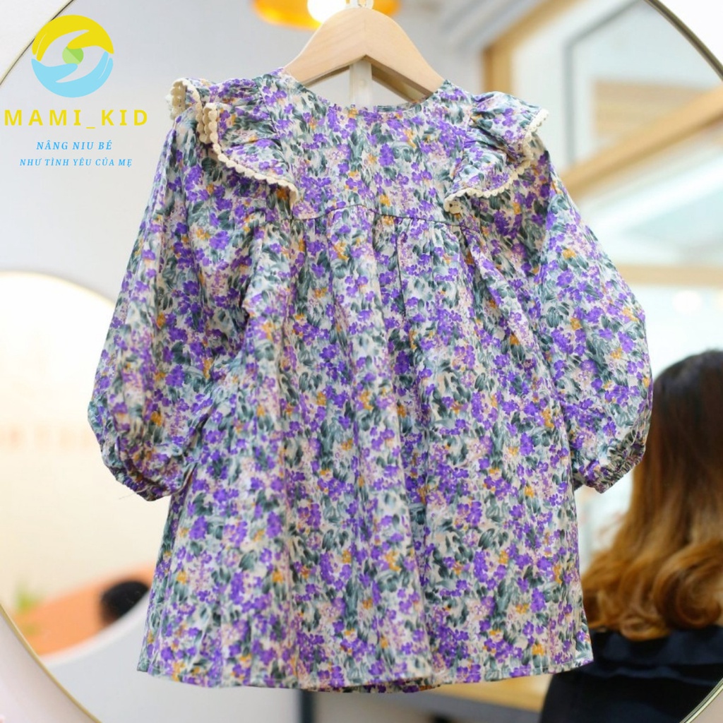Váy Cho Bé Gái, Váy Xinh Cho Bé Thu Đông Chất Liệu Thô Hàn 100 sợi cotton siêu đẹp, tôn dáng Shop Mamikid
