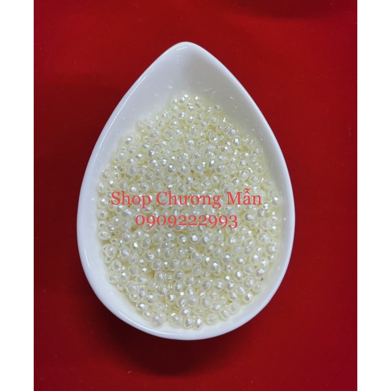 100G Chuỗi Hạt Bẹt Bánh Cam 4mm Giá Sỉ